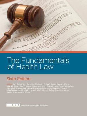 cover image of AHLA Fundamentals of Health Law (AHLA Members)
